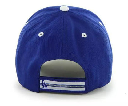 Los Angeles Baseball MVP Hat Classic LA Team Logo Adjustable Structured Cap (Blue)