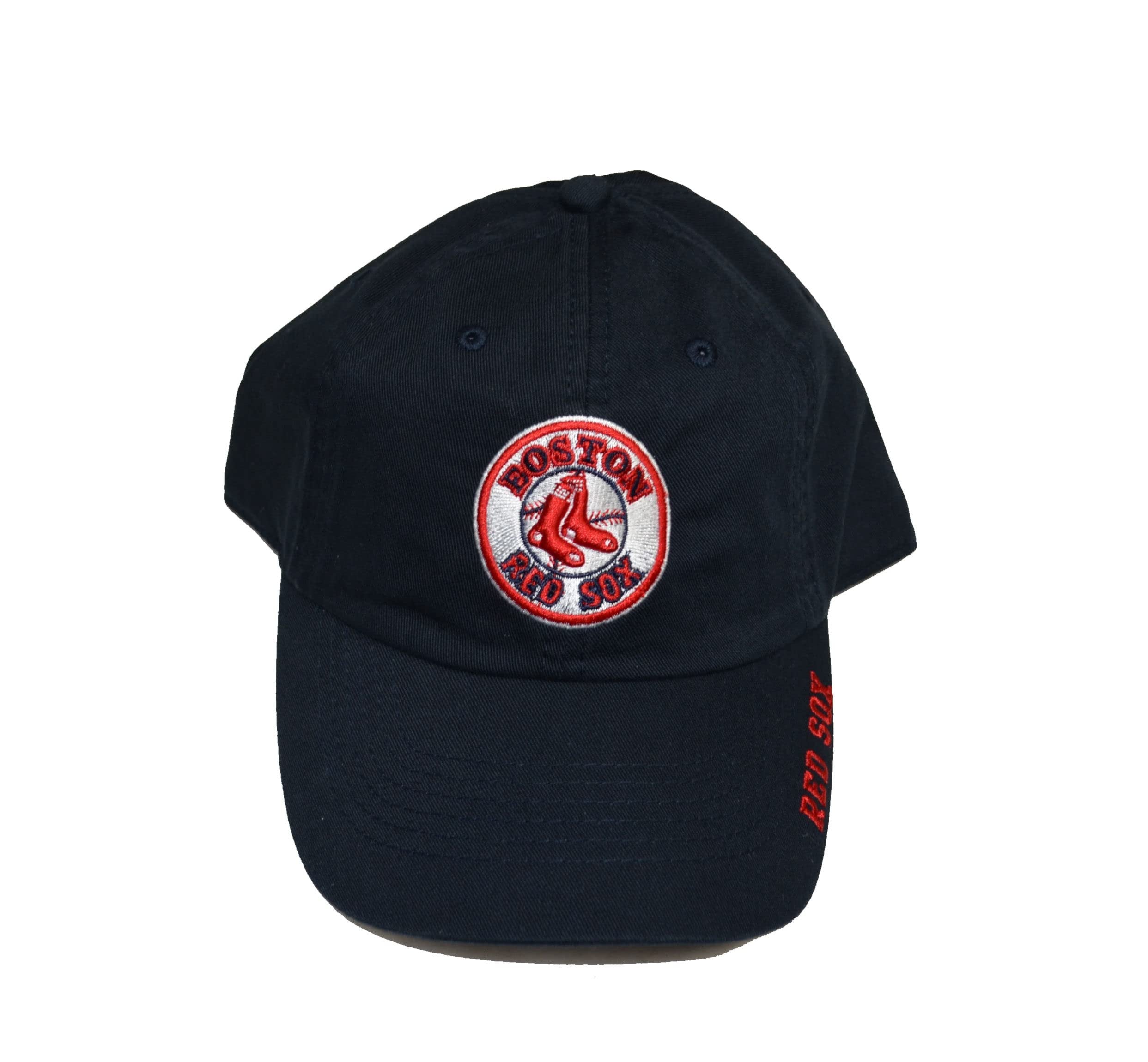 Boston Red Sox Hat 1976 Throwback Blue Clean Up Cap - MLB Baseball Team Adjustable Relaxed Fit Slouch Dad Hat