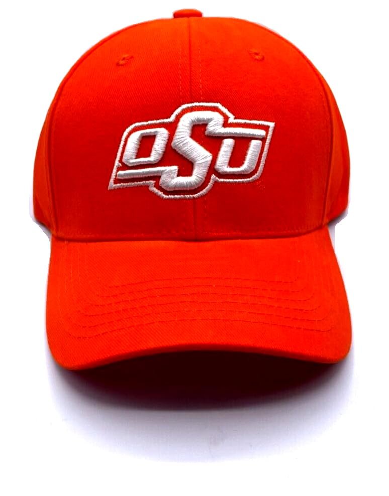 Oklahoma State MVP Hat Classic Cowboys Team Logo Adjustable Structured Cap (Orange)