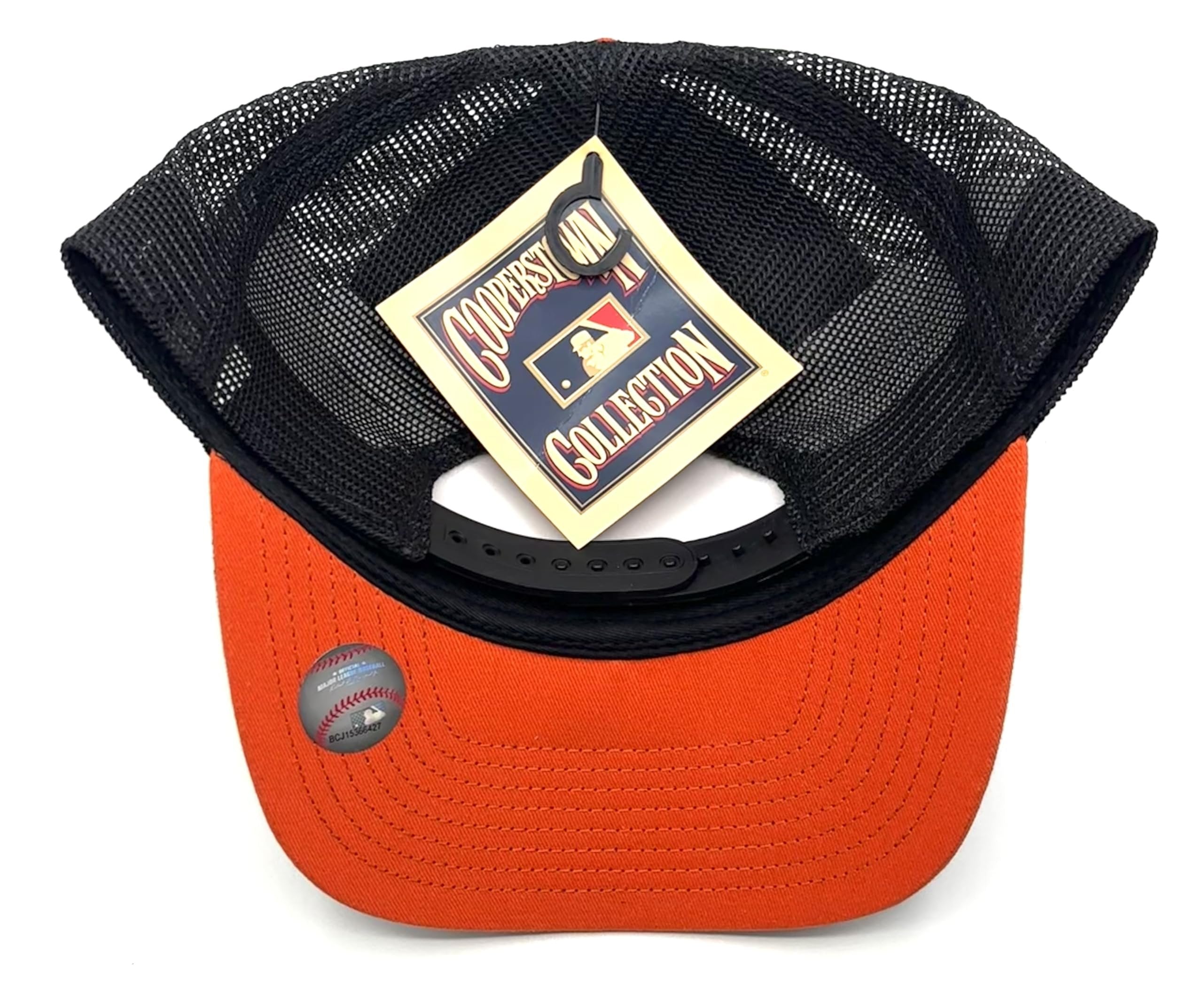 Officially Licensed San Francisco Baseball Cooperstown Mesh Trucker Hat Adjustable Classic Team Logo Structured Black MVP Cap