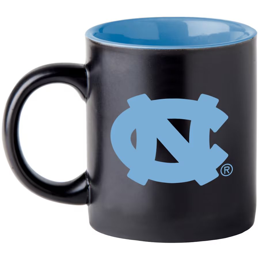 NORTH CAROLINA TAR HEELS MATTE BLACK TWO TONE MUG MVP AUTHENTIC NCAA FOOTBALL