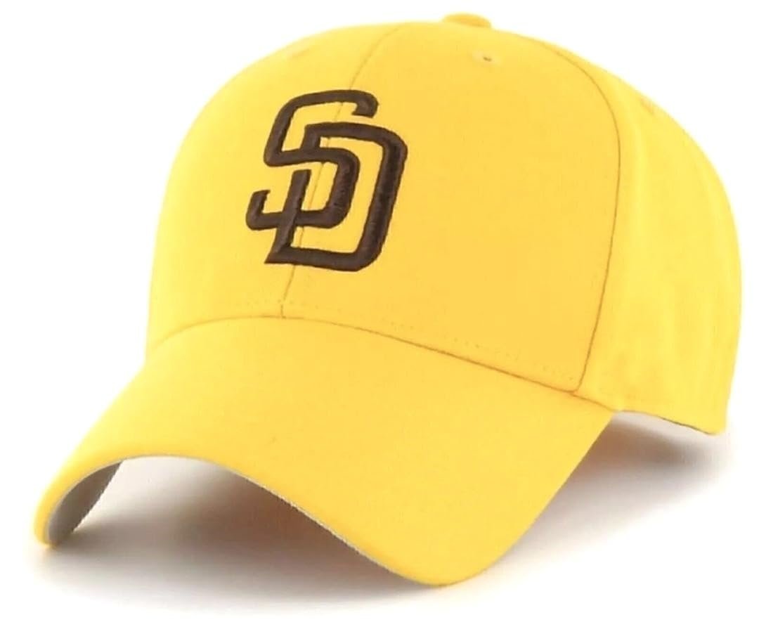 Officially Licensed San Diego Youth Boys Girls Baseball Hat Classic Yellow MVP Adjustable Embroidered Team Logo Kids Cap