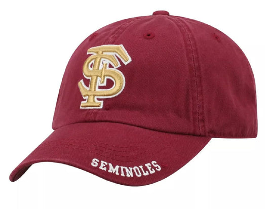 Florida State Seminoles Hat Relaxed Fit Style Garnet NCAA College Football Team University Cap New