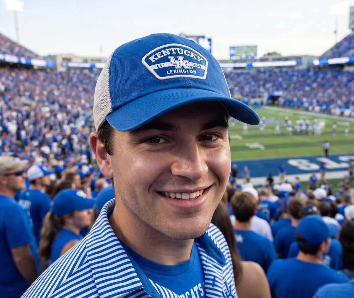 Kentucky University Wildcats Trucker Hat with Embroidered UK Patch Unisex