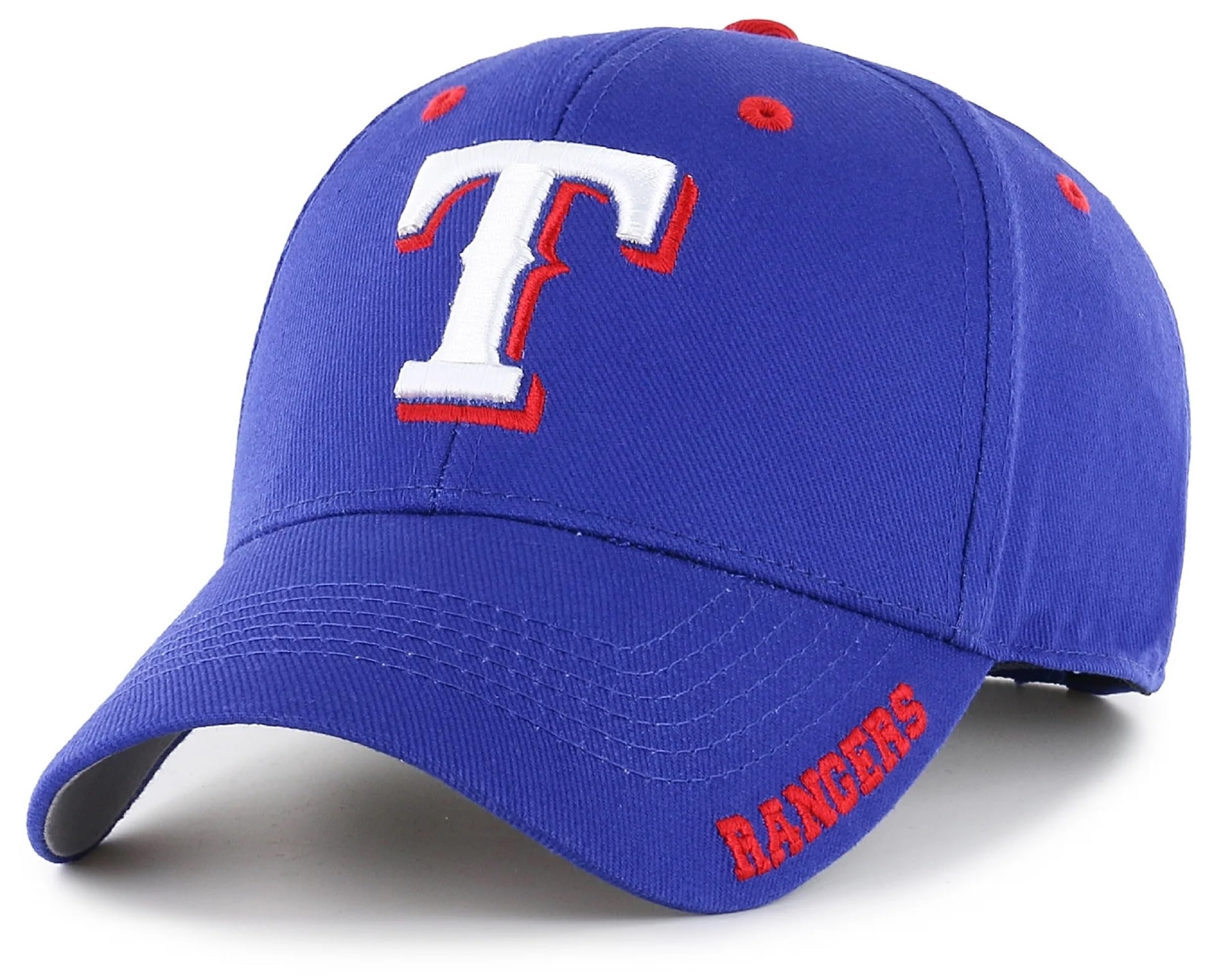 Officially Licensed Texas Baseball Classic Edition Hat Adjustable Embroidered Team Logo Structured MVP Blue Cap (Multicolor)