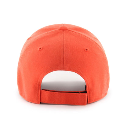 Officially Licensed Houston MVP Team Logo Hat Classic Adjustable Embroidered Structured Cap (Orange)