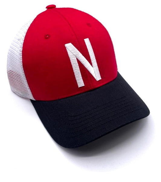 Nebraska Cornhuskers Mesh Trucker Hat Classic Adjustable Team Logo Cap (Multicolor)