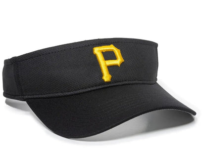 PITTSBURGH PIRATES BLACK VISOR MVP AUTHENTIC MLB BASEBALL TEAM ADJUSTABLE NEW