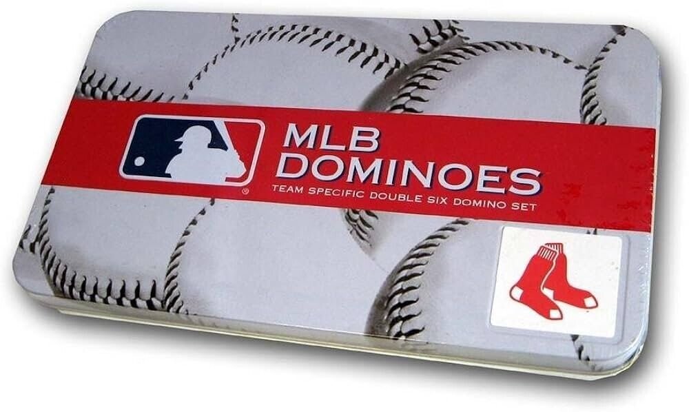 BOSTON RED SOX FULL SET 28 DOUBLE SIX DOMINOES MLB BASEBALL TEAM LOGO NEW