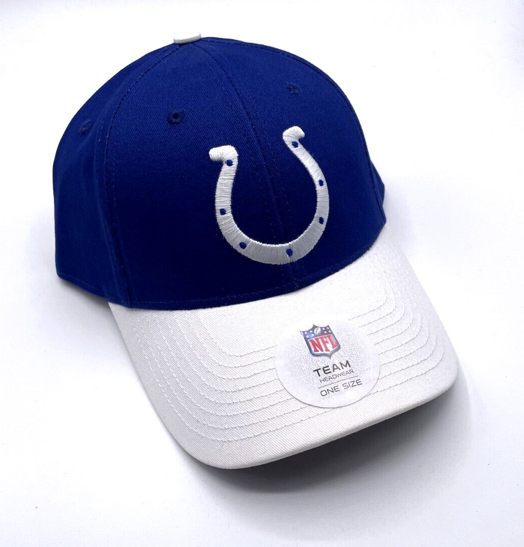 Indianapolis Colts Hat Two Tone MVP Structured Style NFL Football Team Logo Cap New