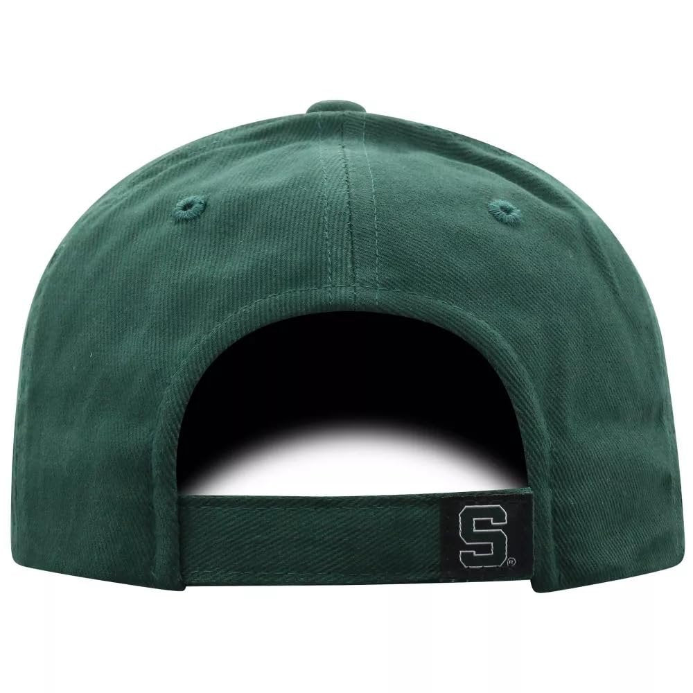 Officially Licensed Michigan State MVP Hat Classic Primary Team Logo Adjustable Spartans Structured Cap (Green)