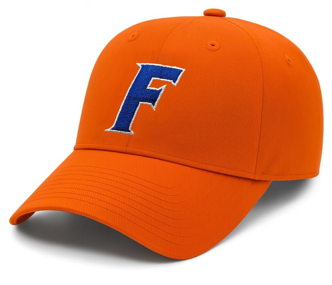 Officially Licensed University Florida Gators Hat Classic Relaxed Fit Adjustable Gators Blue/Orange Primary Team Logo Sports Baseball Cap