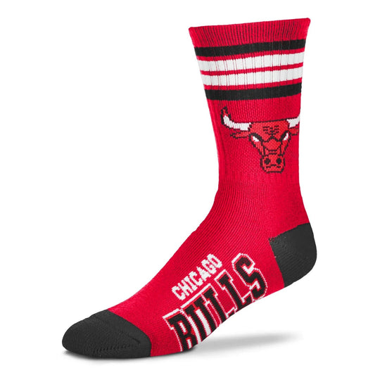 Chicago Bulls Crew Socks Youth / Kids Size NBA Basketball Team Logo New