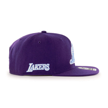 Los Angeles Lakers City Edition Adjustable Purple Snapback Cap - NBA Street Style Structured Flat Bill Baseball Hat