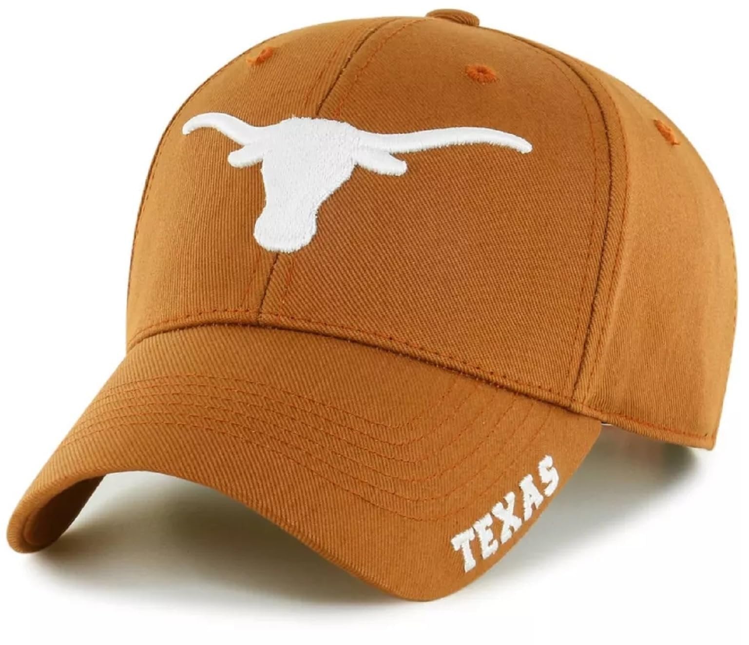 Officially Licensed Texas University Classic Edition Hat Orange/White Team Logo Adjustable MVP Structured Embroidered Snapback Cap