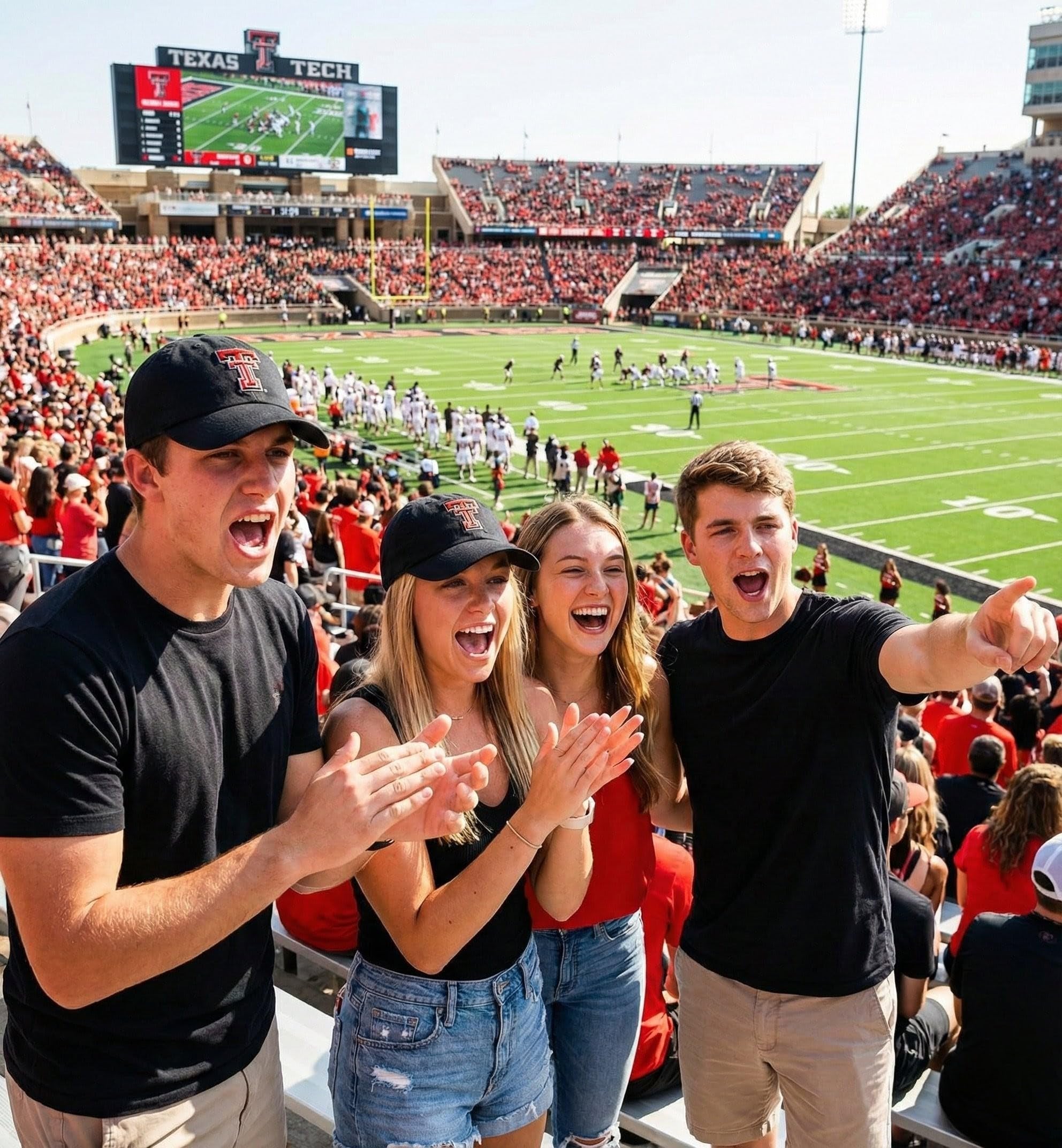 Officially Licensed Texas Tech Hat Classic Edition Adjustable Relaxed Fit Embroidered Team Logo University Cap