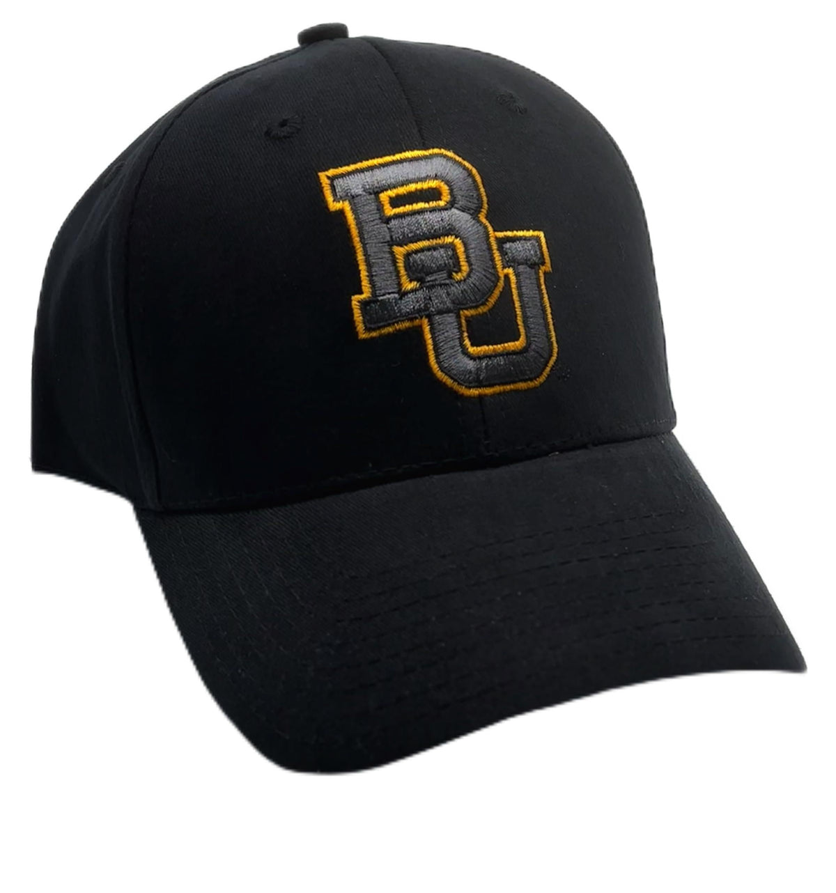 Officially Licensed Baylor Classic Edition Team Logo Black MVP Hat Adjustable Structured Embroidered Baseball Sports Cap