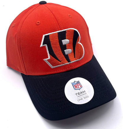 Cincinnati Bengals Hat Two Tone MVP Structured Style NFL Football Team Logo Cap New