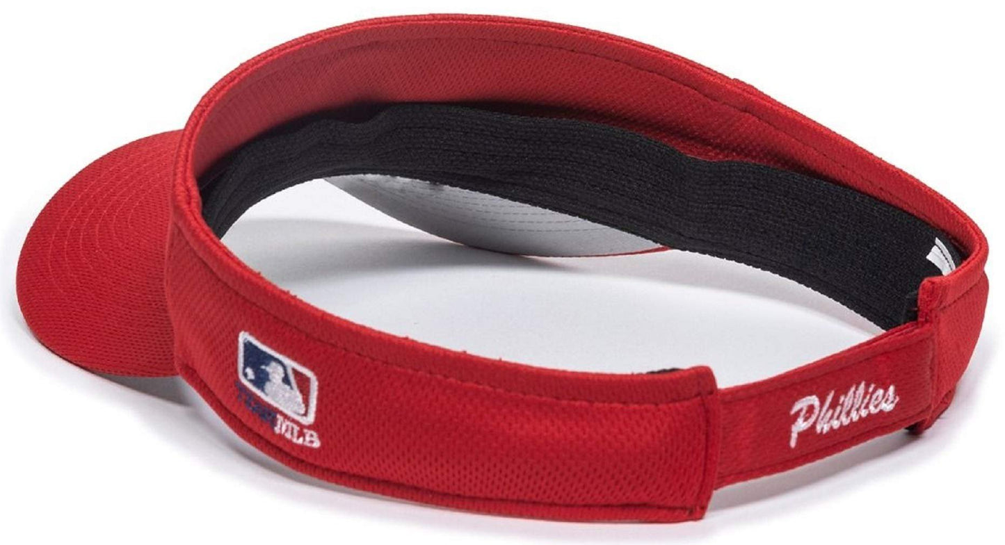 Outdoor Cap Philadelphia Phillies Visor Adult Size Red