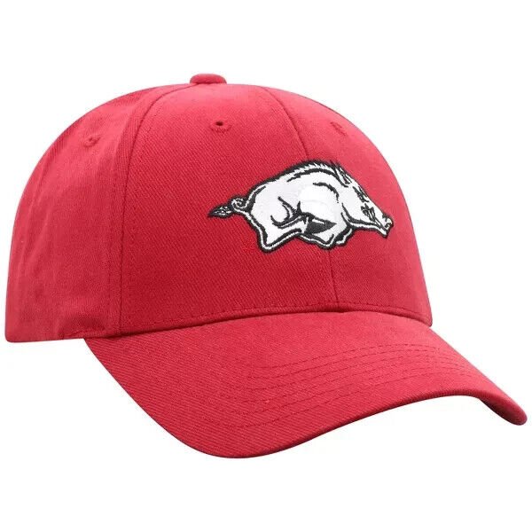 Arkansas Razorbacks Hat Red MVP Authentic NCAA Football Team New Adjustable Cap
