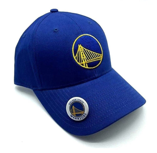 Golden State Warriors Hat Solid Blue MVP Structured NBA Basketball Team Logo Cap New