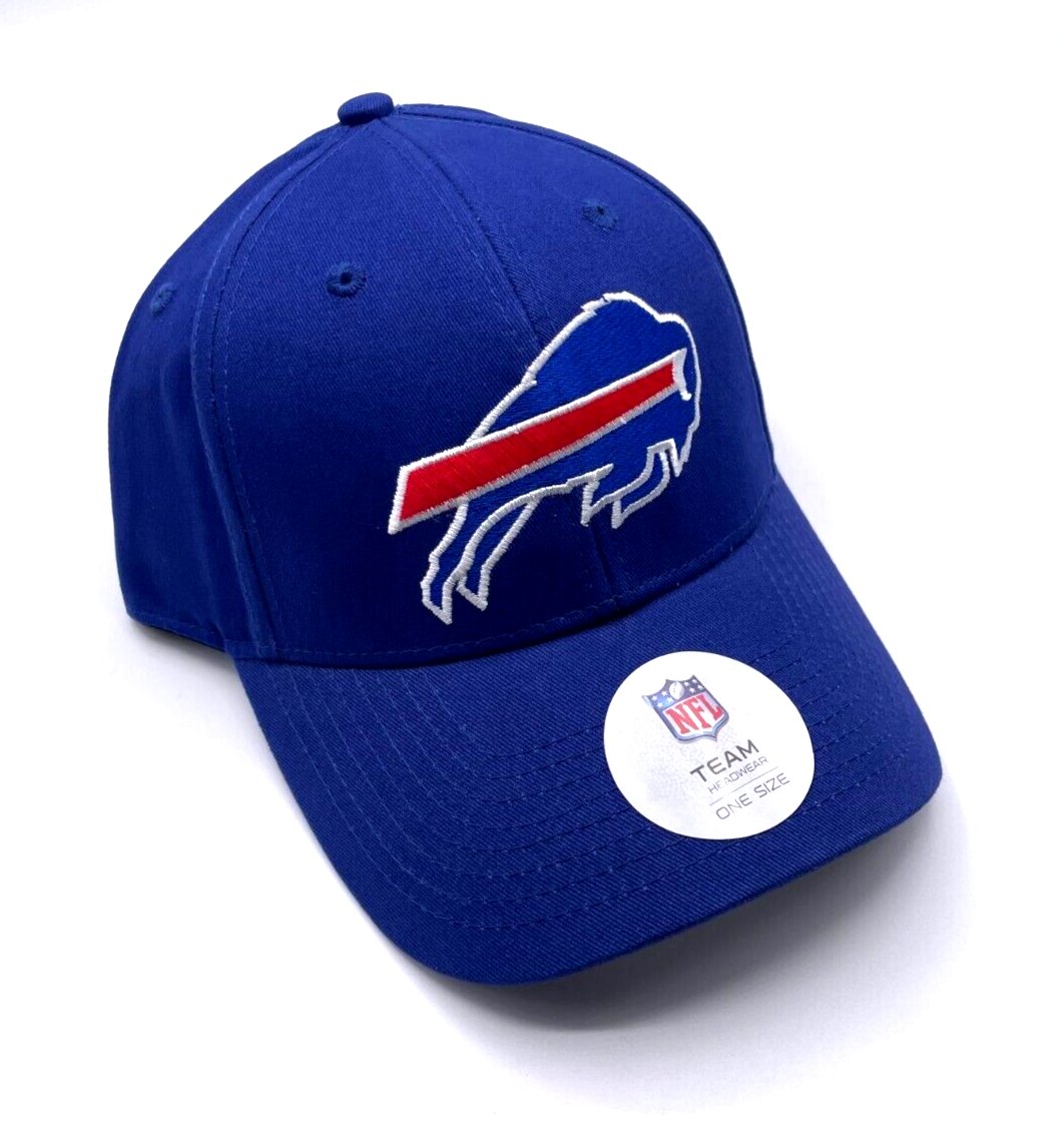 Buffalo Bills Hat Solid Blue MVP Structured Style NFL Football Team Logo Cap New