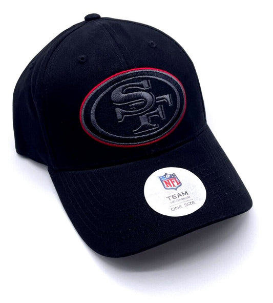 SAN FRANCISCO 49ERS BLACK HAT MVP AUTHENTIC NFL FOOTBALL TEAM ADJUSTABLE CAP NEW