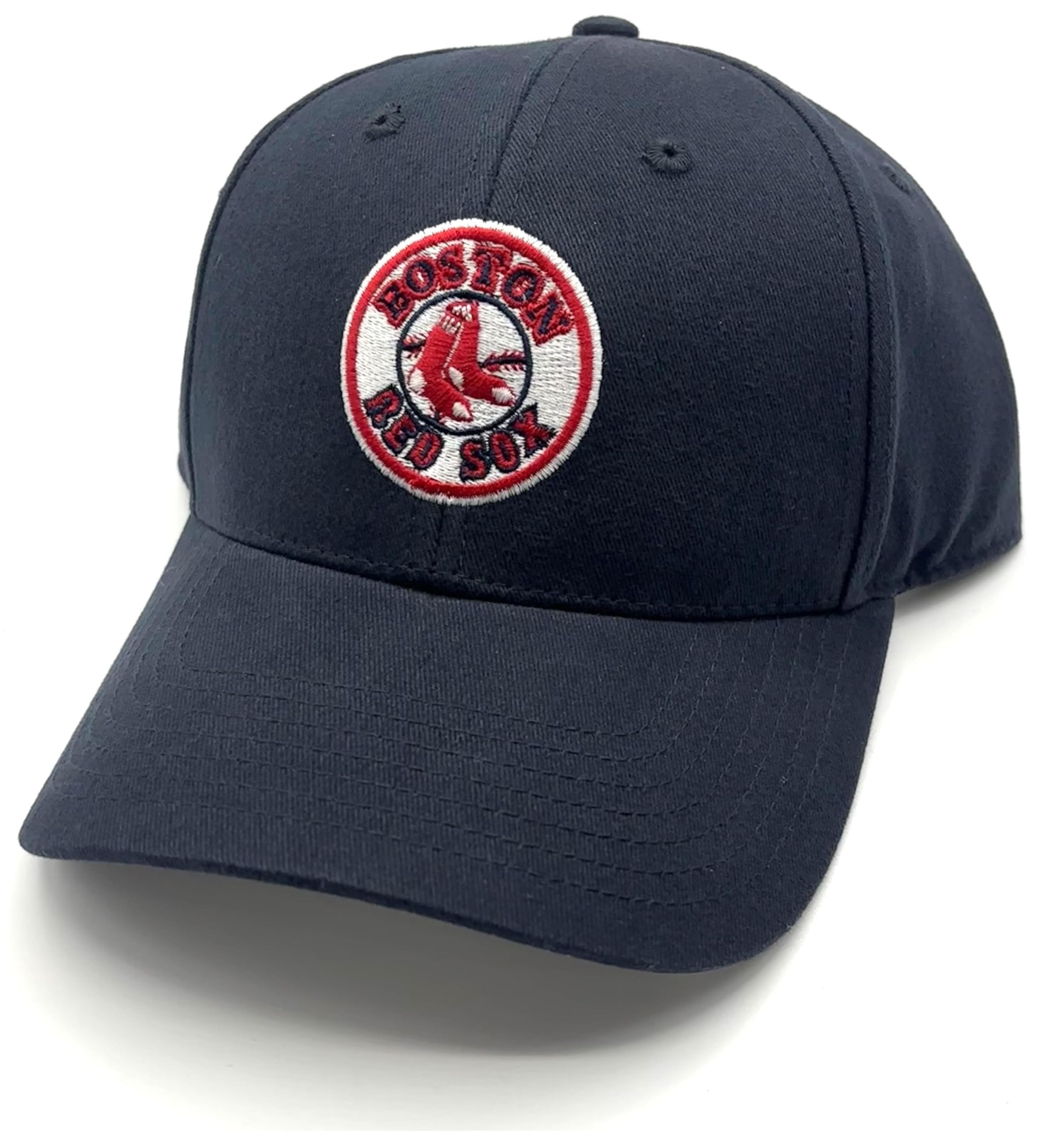 Officially Licensed Boston Red Sox Youth Boys Girls Baseball Classic Edition Navy MVP Hat Kids Adjustable Primary Home Team Logo Red/Blue Sox Sports Ball Cap