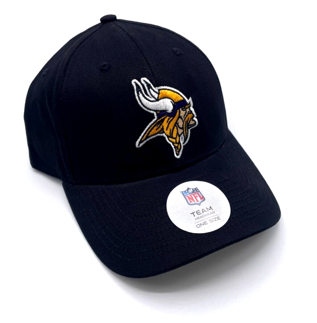 MINNESOTA VIKINGS NFL FOOTBALL AUTHENTIC CLASSIC TEAM LOGO ADJUSTABLE CAP NEW