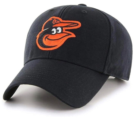 Baltimore Orioles Hat Solid Black MVP Structured MLB Baseball Team Logo Cap New