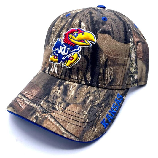 Kansas University Hat Adjustable Classic Jayhawks Logo Cap Multicolor