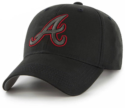 Atlanta Braves Hat Black MVP Classic Edition Home Team Logo MLB Baseball Cap New