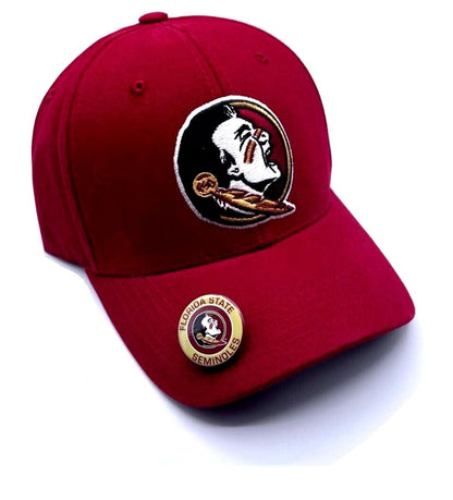 Florida State Seminoles Hat Solid Garnet MVP Structured NCAA College Football Logo University Cap New