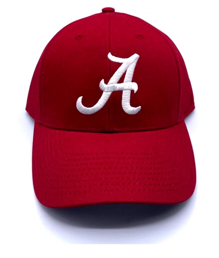 Alabama University MVP Classic Edition Hat Adjustable Team Logo Embroidered Cap (Crimson)