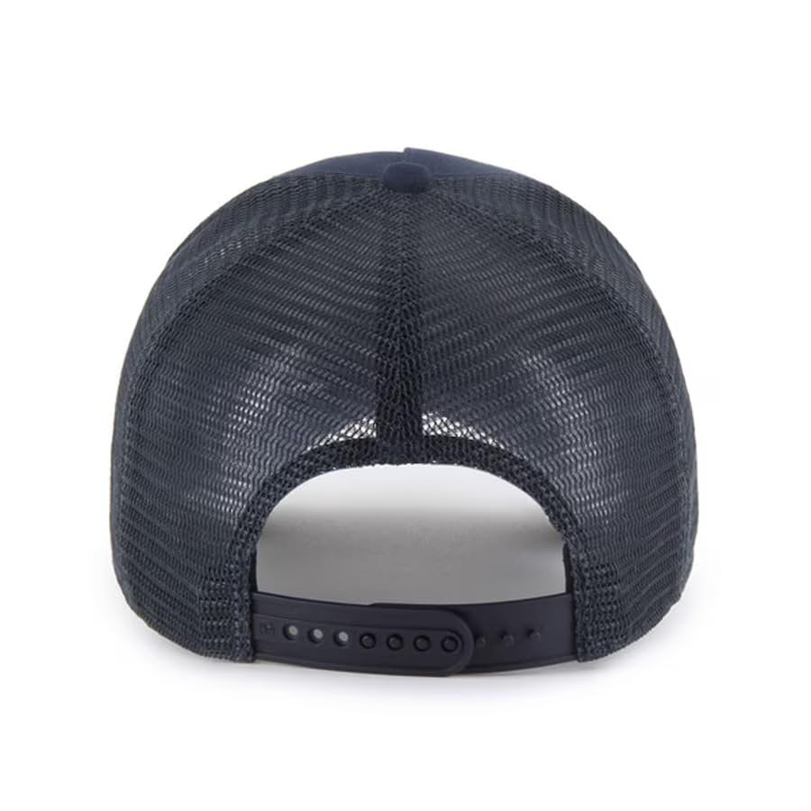 Officially Licensed Tampa Bay Baseball Navy Blue Classic Mesh Trucker Hat Primary Home Team Logo Adjustable Structured Snapback Sports Ball Cap