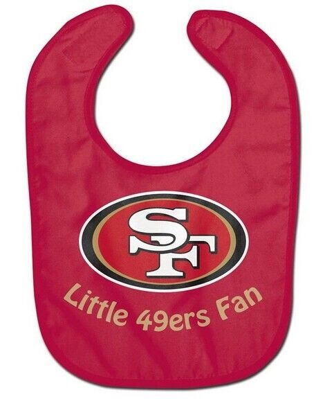 SAN FRANCISCO 49ERS BABY BIB ALL PRO "LITTLE 49ERS FAN" NFL FOOTBALL TEAM NEW