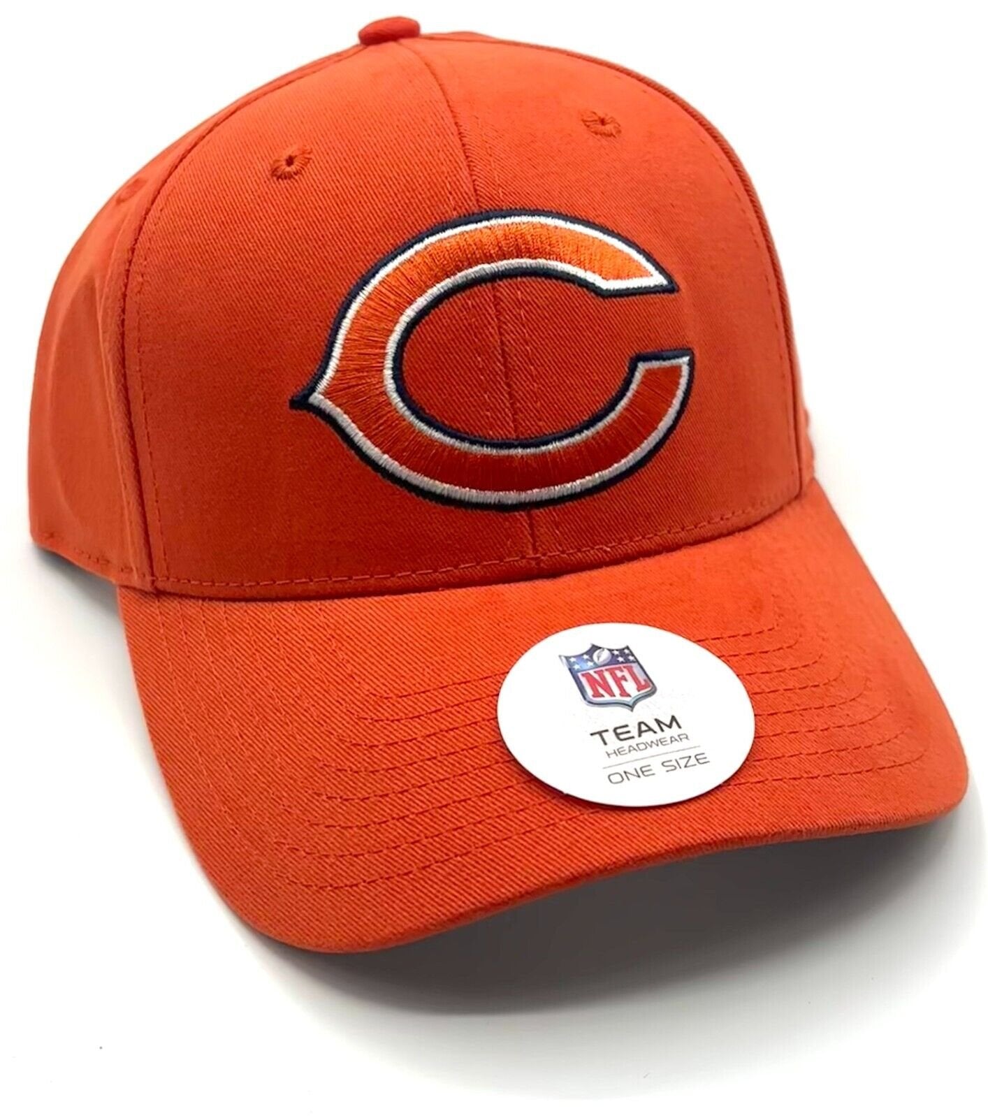 CHICAGO BEARS HAT ORANGE LOGO MVP AUTHENTIC NFL FOOTBALL TEAM CAP LICENSED NEW