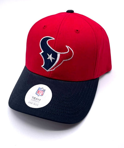 HOUSTON TEXANS TWO-TONE NFL FOOTBALL AUTHENTIC CLASSIC TEAM LOGO CAP NEW