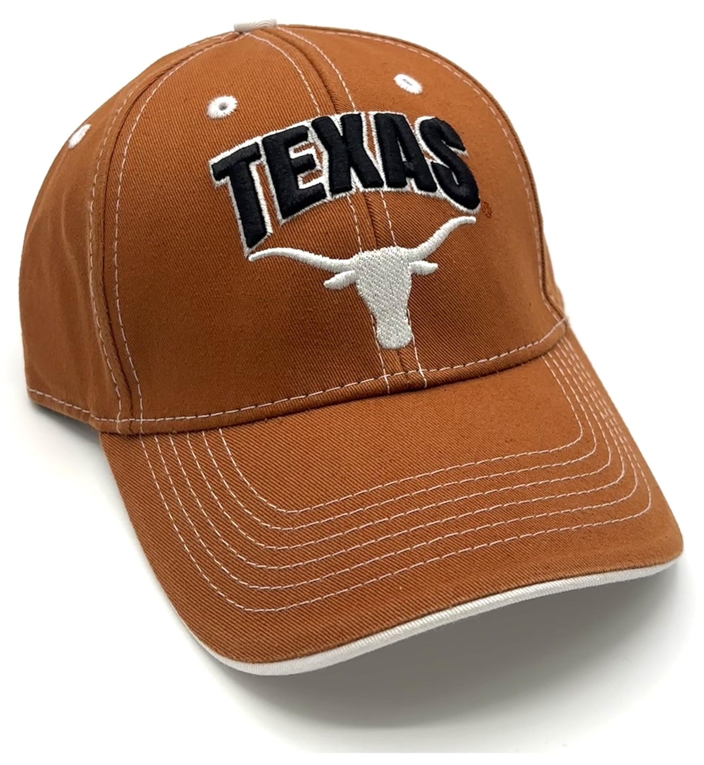 Officially Licensed Texas University Hat Classic Team Logo Adjustable Embroidered Structured MVP Cap