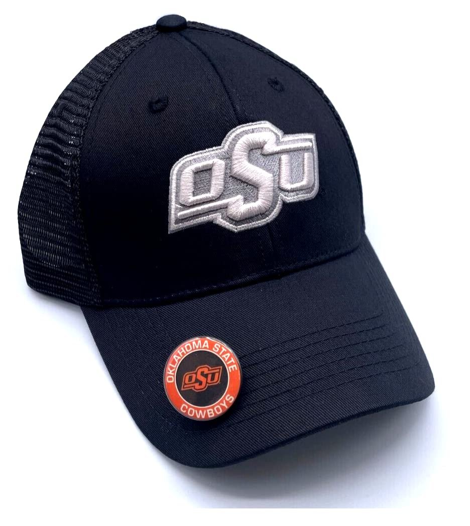 Collegiate Headwear Oklahoma State Hat Cowboys Adjustable Mesh Trucker Cap Orange