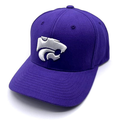 Officially Licensed Kansas State Classic MVP Hat Adjustable Embroidered Team Logo Cap (Purple)