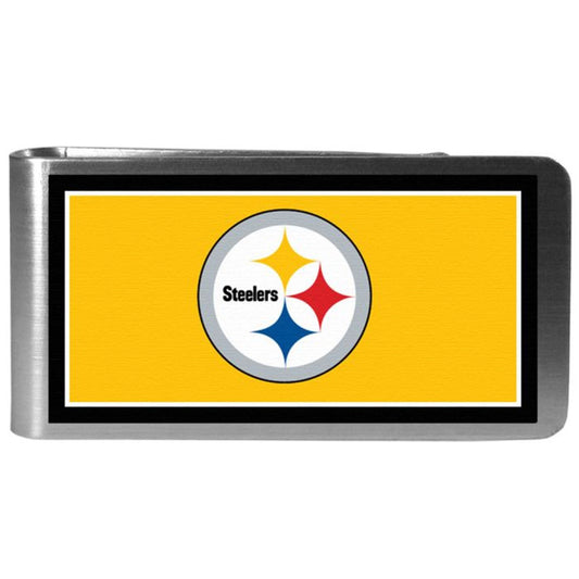 PITTSBURGH STEELERS STEEL MONEY CLIP MVP AUTHENTIC NFL FOOTBALL TEAM  NEW