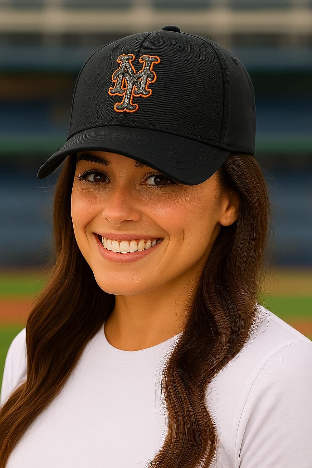 Officially Licensed NY Mets Black MVP Hat Classic Team Logo Adjustable Embroidered Solid Baseball Cap