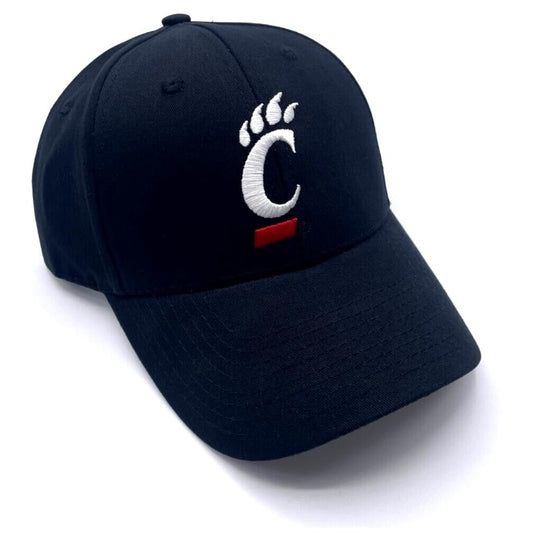 University Cincinnati Classic Edition MVP Hat Adjustable Embroidered Team Logo Cap (Black)