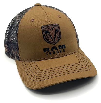 RAM TRUCKS HAT AUTOMOTIVE CAMO MESH TRUCKER HAT CAR AMERICAN NEW CAP