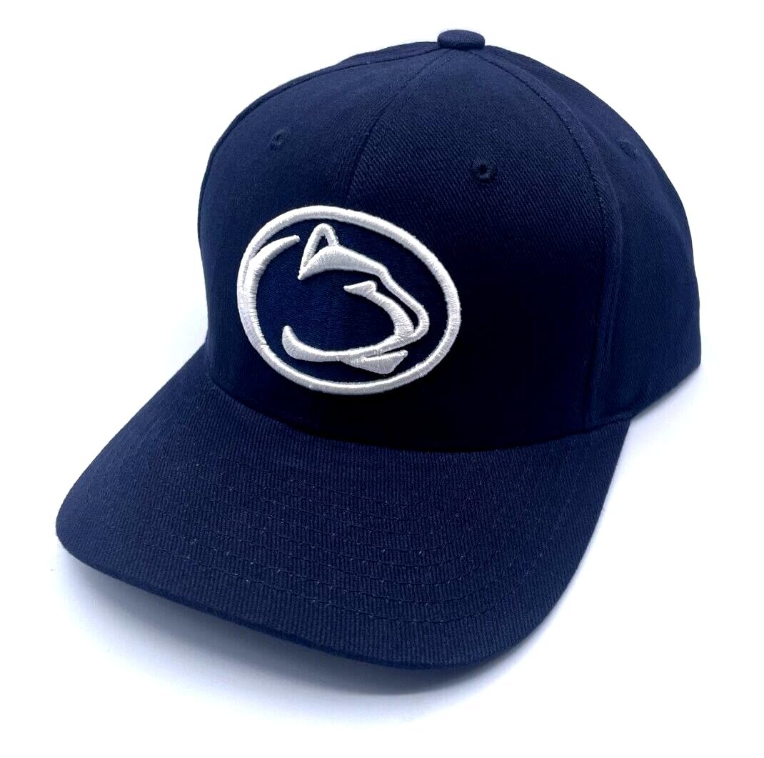 Penn State Classic Edition MVP Hat Embroidered Team Logo Adjustable Cap (Blue)