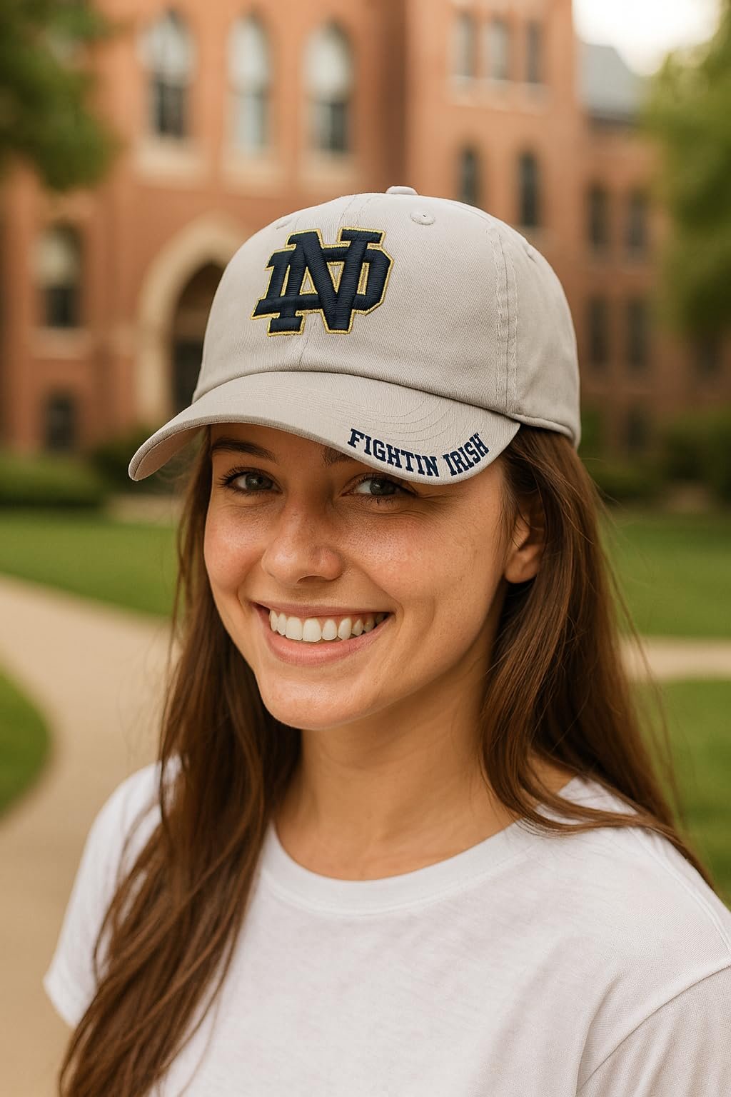 Officially Licensed Notre Dame Hat Classic Relaxed Fit Adjustable Irish Team Logo Embroidered Cap