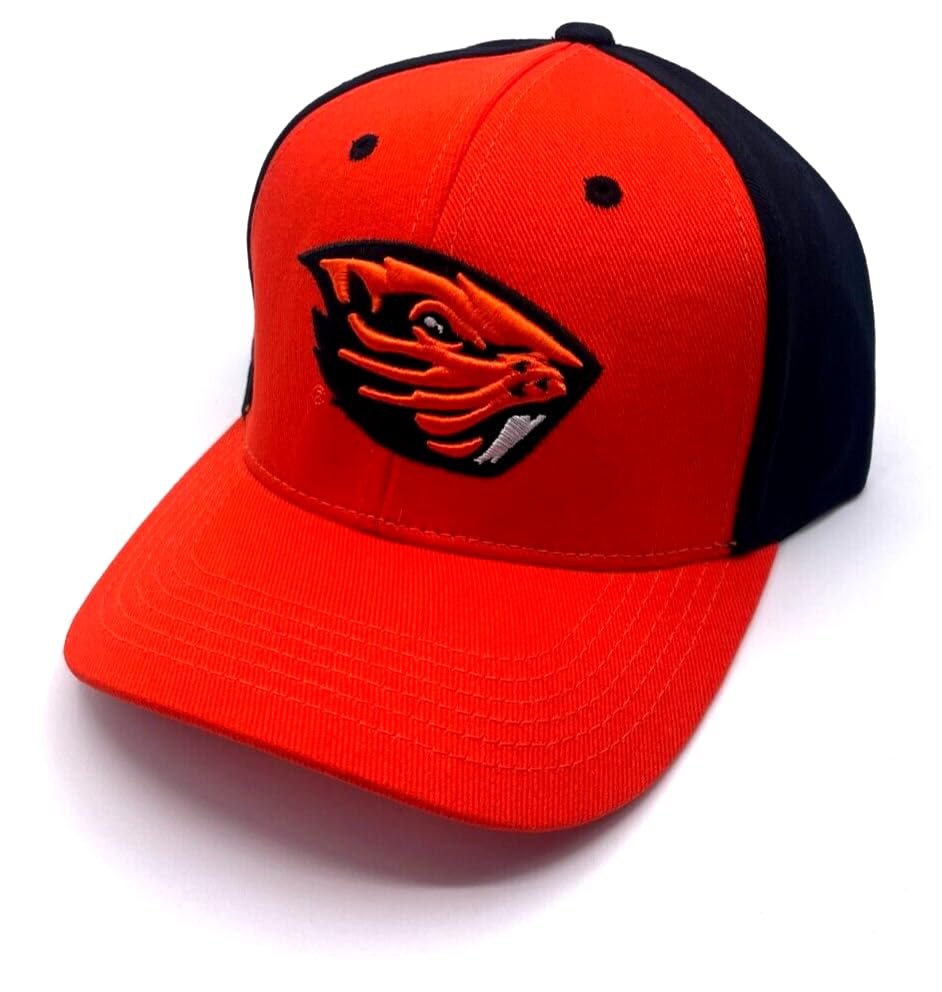 Officially Licensed Oregon State Classic Two-Tone Hat Adjustable Team Logo Embroidered Cap