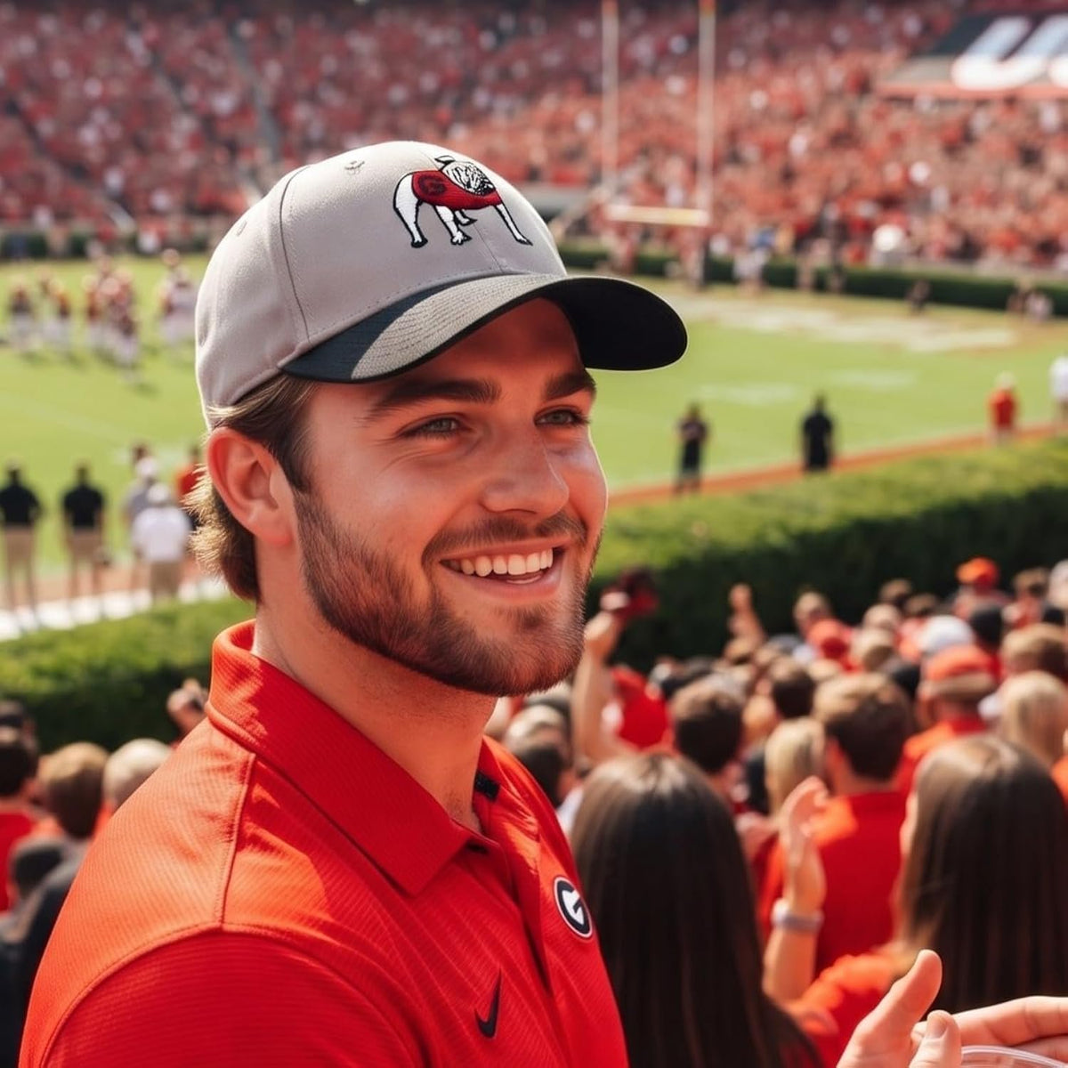 University of Georgia Two Tone MVP Hat Vivid Embroidered Bulldog Logo Cap