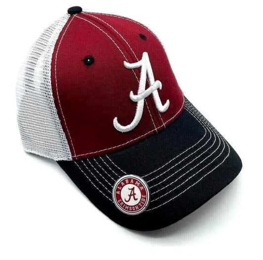 Alabama University Hat Classic Edition Adjustable Mesh Trucker Crimson Team Snapback Cap